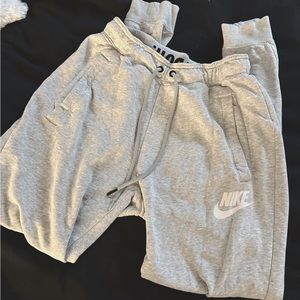 Grey Nike sweatpants